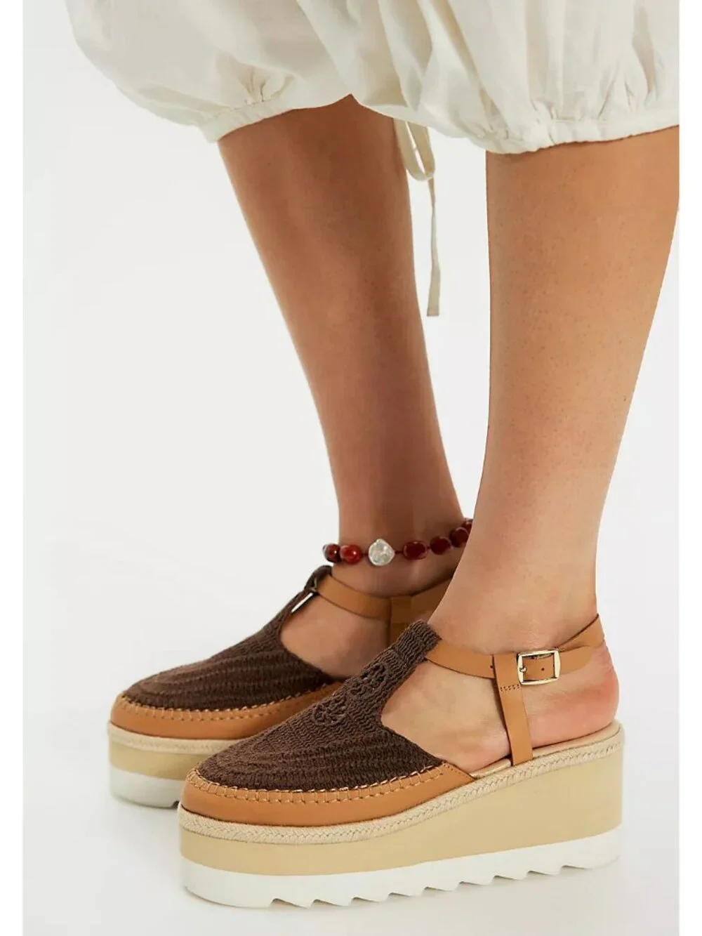 FREE PEOPLE Morning in Mykonos Espadrille / Oak Combo